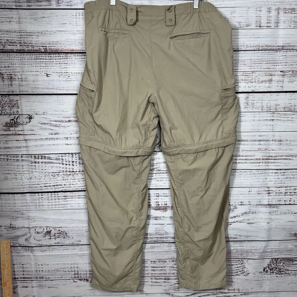 Ex Officio Convertible Pants Lightweight Quick Dry Cargo Fishing Hiking Mens L